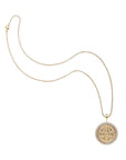 Sisters Forever Petite Embellished Coin Pendant 16-18" Classic Rolo Chain Necklaces Jane Win