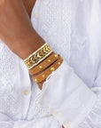 Skinny Cala Cuff Ivory Bracelets ASHA