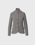 Slade Ponte Jacquard Blazer Red Multi Jackets - Blazers rag & bone