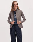 Slade Ponte Jacquard Blazer Red Multi Jackets - Blazers rag & bone