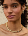 Snake Chain Collar Vintage Gold Necklaces Clare V.