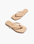 Square Toe Lily Flip Flops Sunkissed Sandals - Flip Flops Tkees