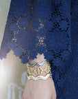 Stacking Squiggle Cuff Navy Bracelets ASHA