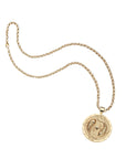 Strong Circling Koi Fish Original Pendant Coin 18" Grande Rolo Necklaces Jane Win