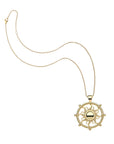 Strong Flaring Sun Cutout Pendant 16-18" Classic Rolo Necklaces Jane Win