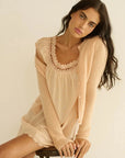 Thea Cashmere Cardigan Light Peach Sorbet Sweater - Cardigans Doen