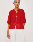 Giadzy X Rails Theia Top Tomato Tops - Blouses Rails