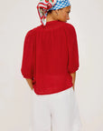 Giadzy X Rails Theia Top Tomato Tops - Blouses Rails