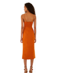 Sleeveless Midi Shell Dress Terra Cotta Dresses - Maxi Farm Rio