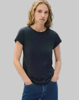 The Slub Tee Black Tops - Tees rag & bone