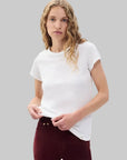 The Slub Tee Bright White Tops - Tees rag & bone