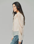 The Long Sleeve French Bow Shirt Ivory Tops - Blouses The Shirt