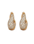 Juana Hoops Crystal/Gold Earrings Mignonne Gavigan