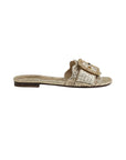Bambi Slide Sandal Gold Raffia Sandals - Flat Sandals Sam Edelman