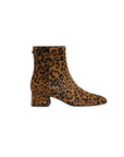 Paige Ankle Bootie Leopard Brahma Hair Leather Boots - Booties Sam Edelman