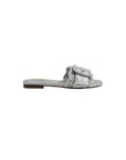 Bambi Slide Sandal Soft Silver Raffia Sandals - Flat Sandals Sam Edelman