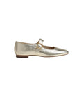 Michaela Mary Jane Flat Gold Leaf Flats - Ballet Sam Edelman