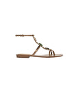 Alba Gemstone Sandal Gold Sandals - Flat Sandals Veronica Beard - Shoes