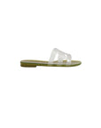 Bay Jelly Slide Sandal Clear/Green Sandals - Flat Sandals Sam Edelman