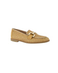 Ariana Camel Suede Raffia Flats - Loafer Paul Green