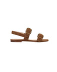 Maglio Suede Sandal Chestnut Sandals - Flat Sandals Veronica Beard - Shoes
