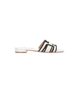 Holly Flat Sandal Crochet White Sandals - Flat Sandals Bibi Lou