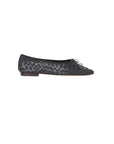 Landry Woven Flat Black Flats - Ballet Loeffler Randall