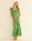 Valerine Dress Hollyhock Hills Emerald Dresses - Midi Doen