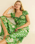 Valerine Dress Hollyhock Hills Emerald Dresses - Midi Doen