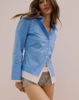 Bonnie Button-Down Shirt Cadet Tops - Button Down Veronica Beard