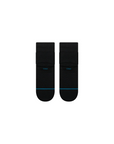 Dicey Waffle Quarter Black Socks Stance