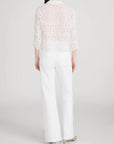 Paisley Eyelet Cinch Sleeve Shirt Tops - Blouses Frame