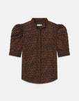 The Gillan Top Light Leopard Muti Tops - Blouses Frame