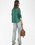 Tink Satin Blouse Emerald Tops - Blouses Zadig & Voltaire