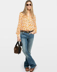 Timz Blouse Flower Cream Tops - Blouses Zadig & Voltaire