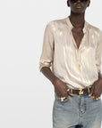 Tink Satin Blouse Gold Tops - Blouses Zadig & Voltaire