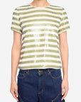 Tchao Sequin Stripe Moss Tops - Blouses Zadig & Voltaire