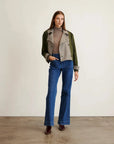 Walton Jacket Army w/ Check Multi Outerwear - Longsleeve Tanya Taylor