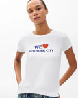 We Heart NYC Tee White Tops - Tees rag & bone