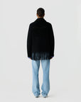 Western Fringe Jacket Black Sweater - Cardigans Guest in Residence