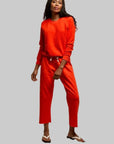 Jamaica Fleece Drawstring Pant Tomato Pants - Sweatpants perfectwhitetee