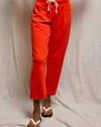 Jamaica Fleece Drawstring Pant Tomato Pants - Sweatpants perfectwhitetee
