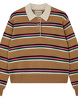 Tipping Stripe Rugby Shirt Earth Yellow Multi Sweater - Polo Jumper 1234