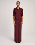 Fiona Top Black Cherry Tops - Blouses Cinq A Sept