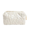 Sequin Glow Cosmetic Case Iridescent White Cosmetic Ellison&Young
