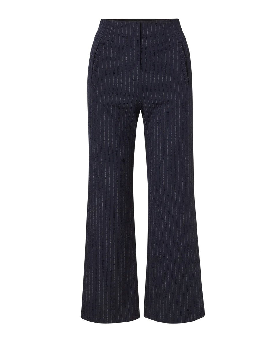 Dova Pant Navy Multi Pants - Trousers Veronica Beard 