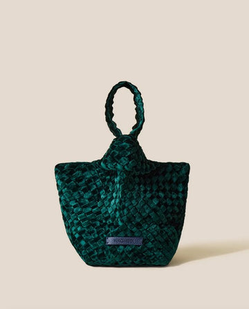 Kyoto Clutch Velvet Emerald Handbags - Clutch Naghedi 