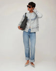 Astrid Cardigan Sweater Multi Blue Grey Sweater - Cardigans Fifteen Twenty