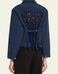 Edison Zip-Front Shirt Midnight Multi Tops - Blouses Simkhai