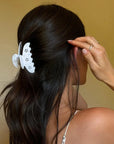 Lil Effing Clip Blanc Petal Eyelet Beauty & Hair Emi Jay
